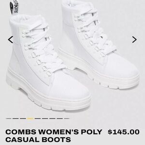Doc Marten’s Combs White Poly Casual Boots